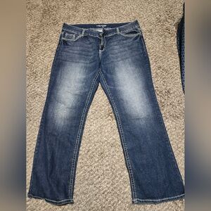 Maurices Dark Blue Flare Jeans